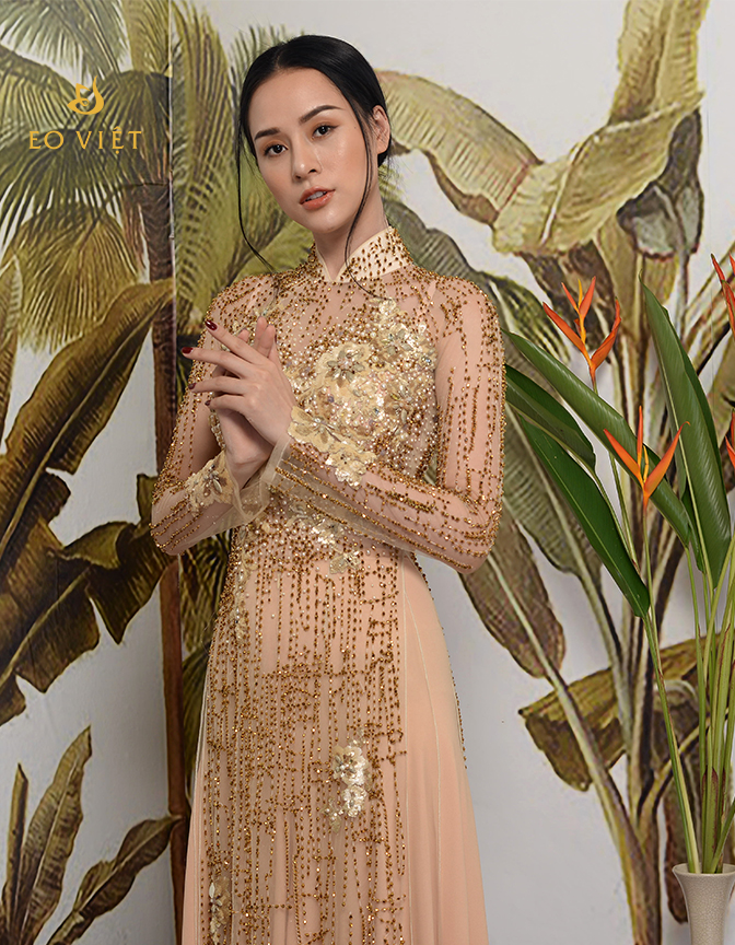 Áo dài đính cườm TTC 07/08