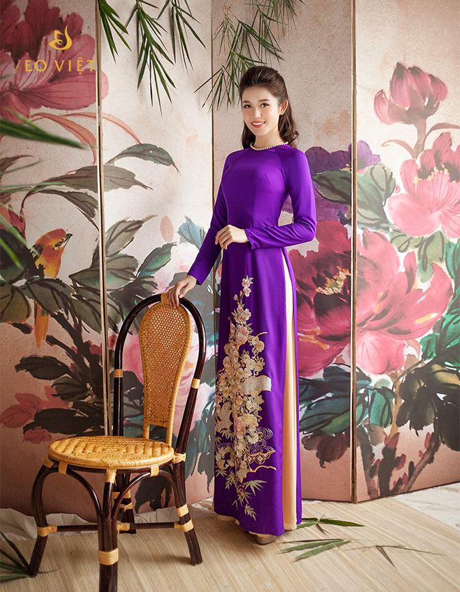 Áo dài thêu tay cao cấp TM 11/11